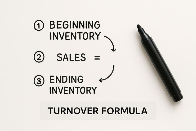 Infographic about how to calculate turnover rate