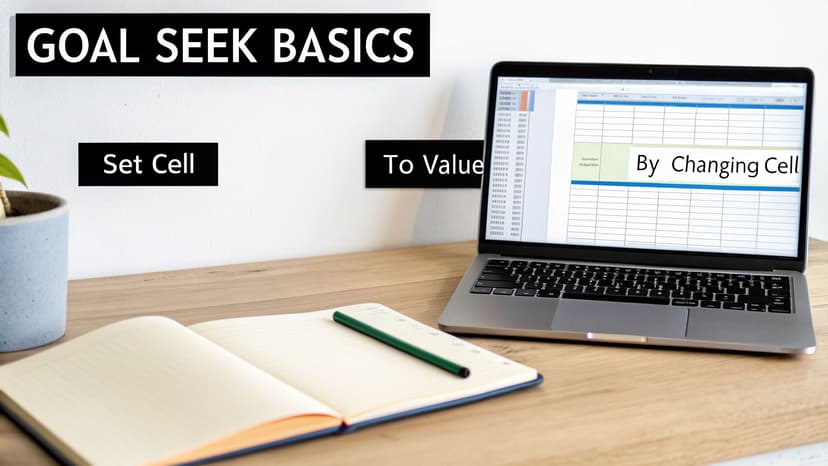 A screenshot of the Goal Seek dialog box in Excel showing the fields 'Set cell', 'To value', and 'By changing cell' filled out for a student grade calculation.