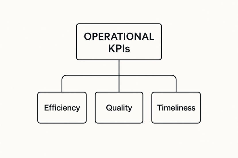 Infographic about operational performance indicators