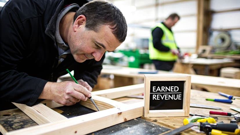 A professional reviewing financial charts on a computer screen, representing the analysis involved in revenue recognition.