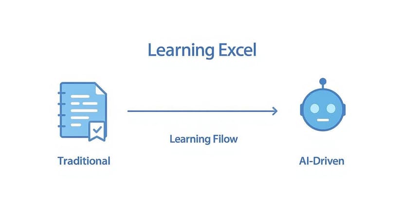 Infographic about how to learn excel fast