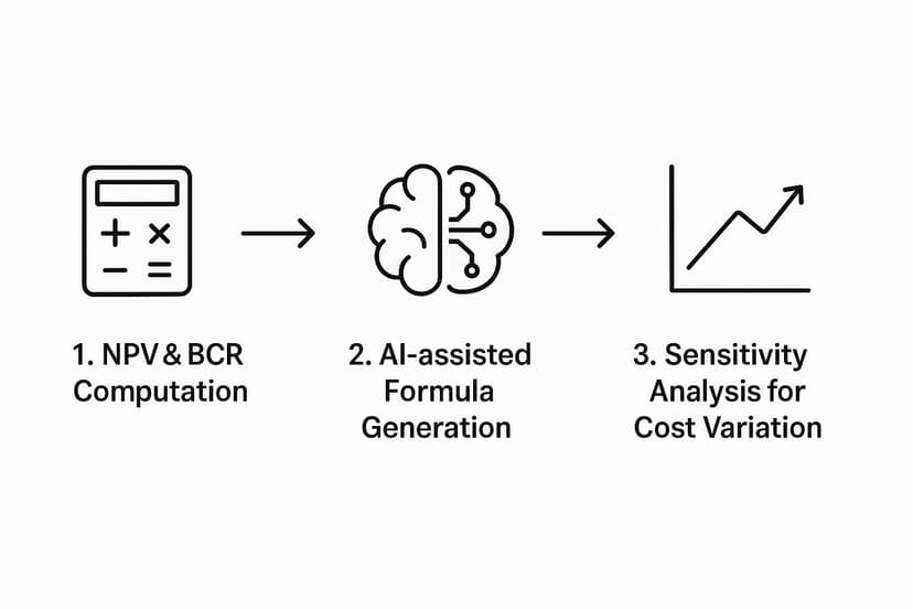 Infographic about cost benefit analysis template