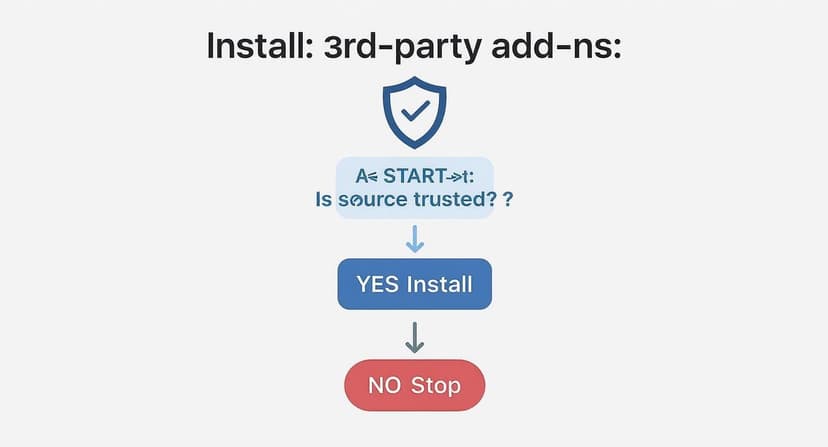 Infographic about how to add add ins in excel