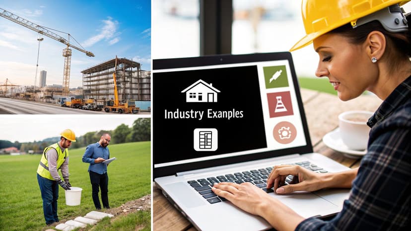 People in a modern office collaborating around a table with laptops and charts, representing different industries applying revenue recognition principles.