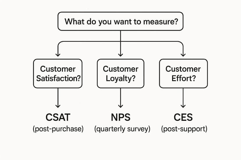 Infographic about measuring customer satisfaction