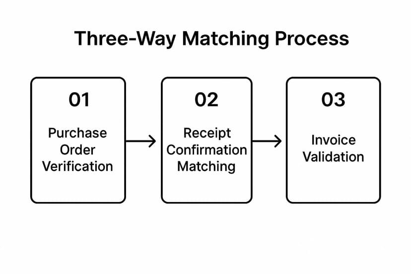Infographic showing key data about Establish Three-Way Matching Controls