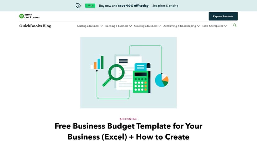 QuickBooks (Intuit) – Free business budget template