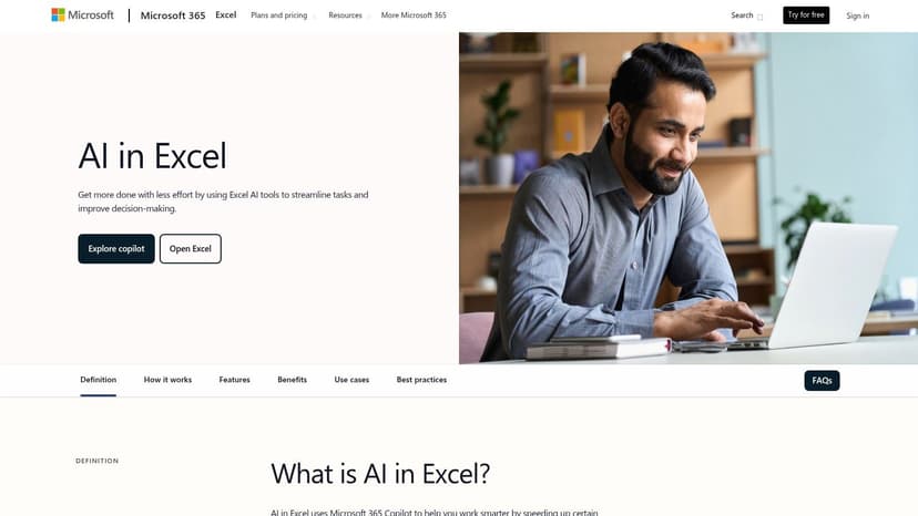 AI in Excel (Official Excel AI overview)