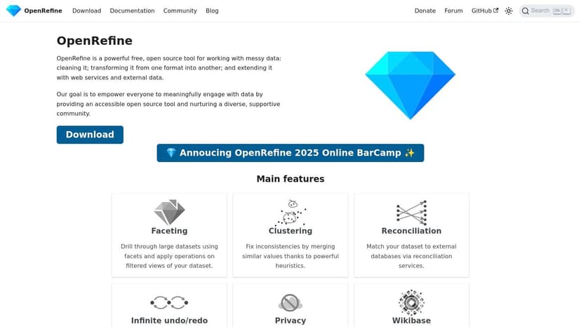 OpenRefine (open source)
