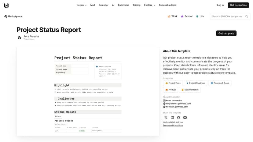 Notion Template Gallery
