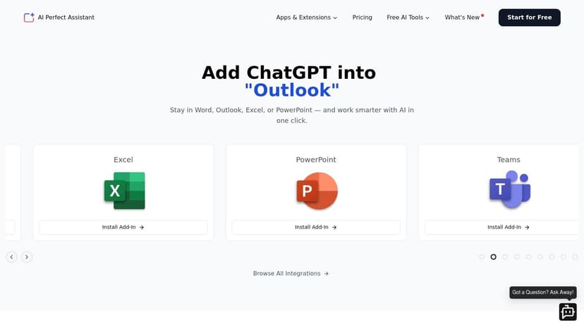 AI Perfect Assistant (ChatGPT for Excel add-in)